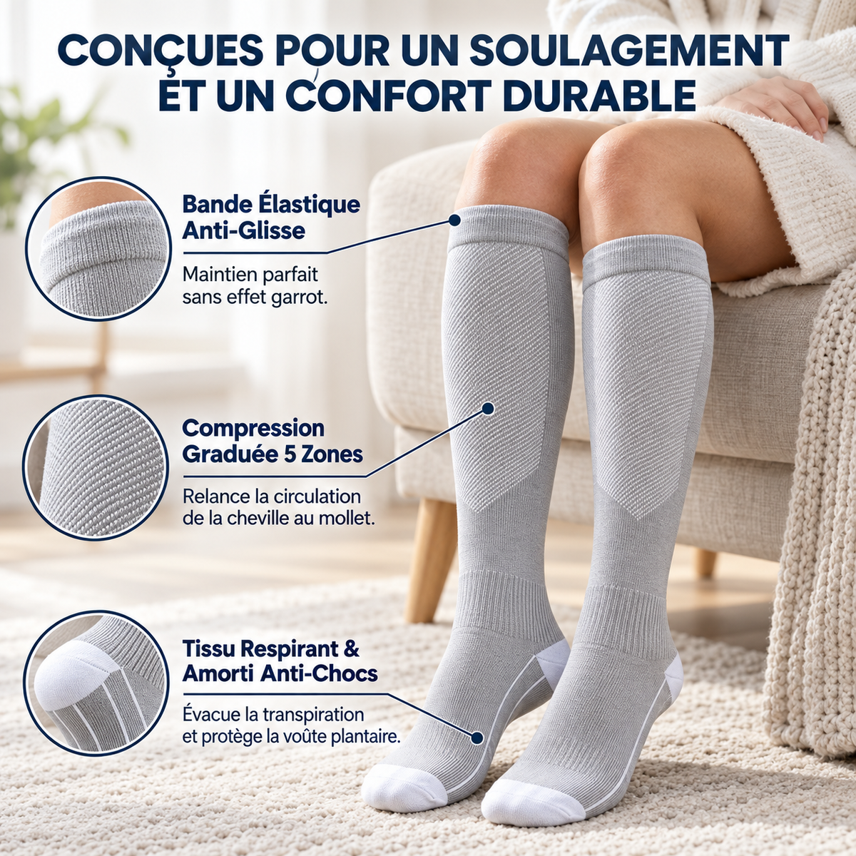 Chaussettes de Compression Lenitex™